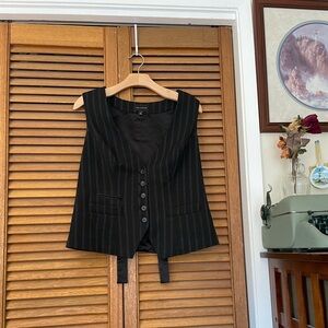 ✨ The Limited Black Vest with Stripes and Tie Back ✨